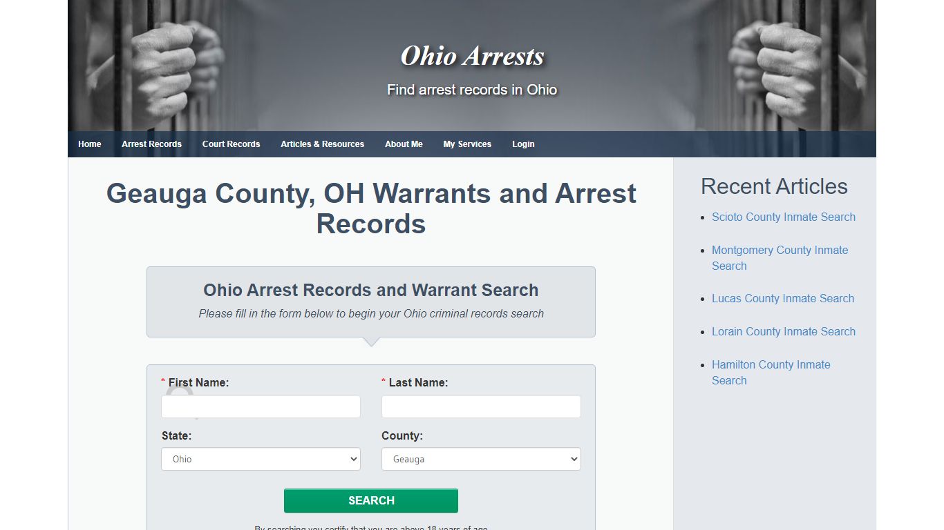 Geauga County, OH Warrants and Arrest Records - Ohio Arrests