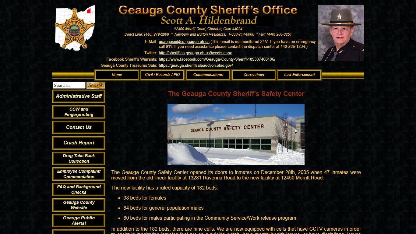 Geauga County Sheriff - Corrections Division - The Safety Center